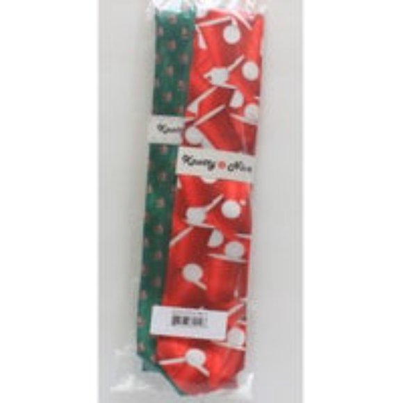 Knotty & Nice Bull Dog & Beer Pong Tie Set - Picture 2 of 2